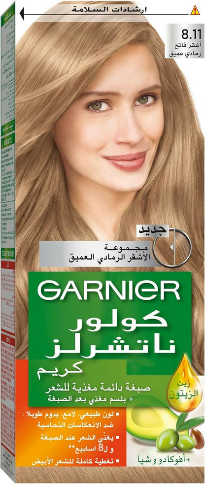 Garnier - Naturals Deep Ashy Light Blonde Hair Color - Number 8.11