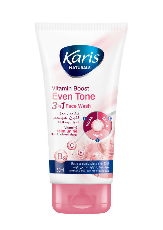 Karis - Three in one Face Wash (Vitamin Boost) - 150 ML