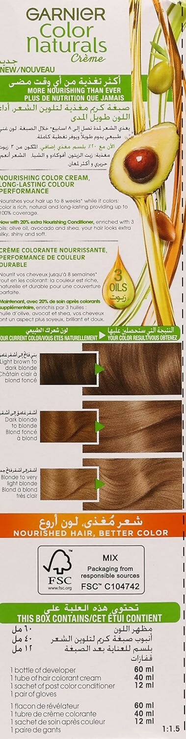 Garnier - Naturals Deep Ashy Light Blonde Hair Color - Number 8.11