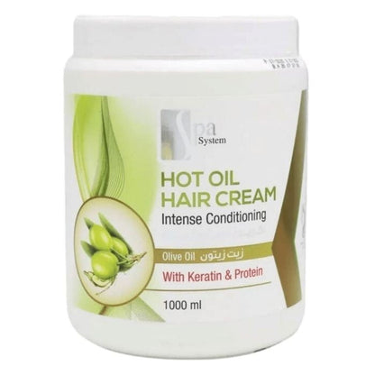 Spa System - Hot Oil Hair Cream, 1000 ml