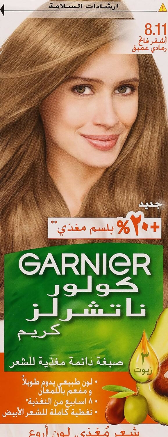 Garnier - Naturals Deep Ashy Light Blonde Hair Color - Number 8.11