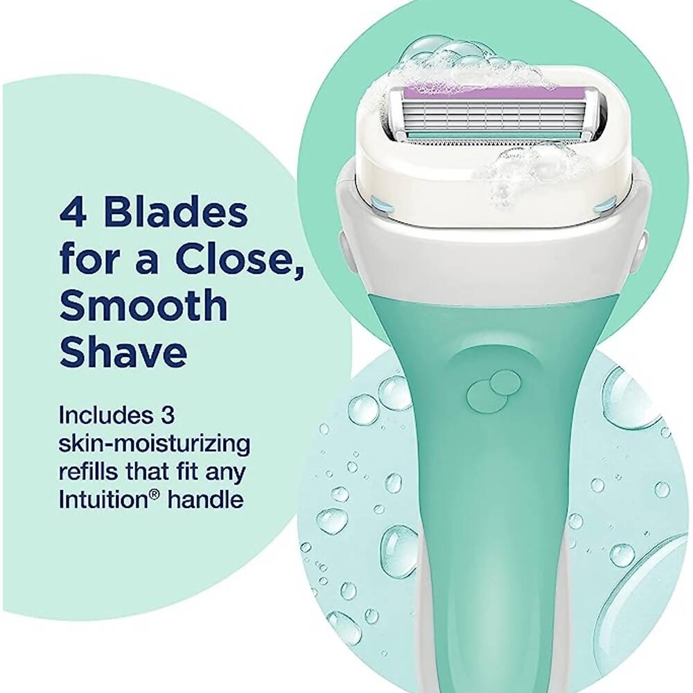 Schick Intuition Sensitive Care Razor with 2 Refill Blades