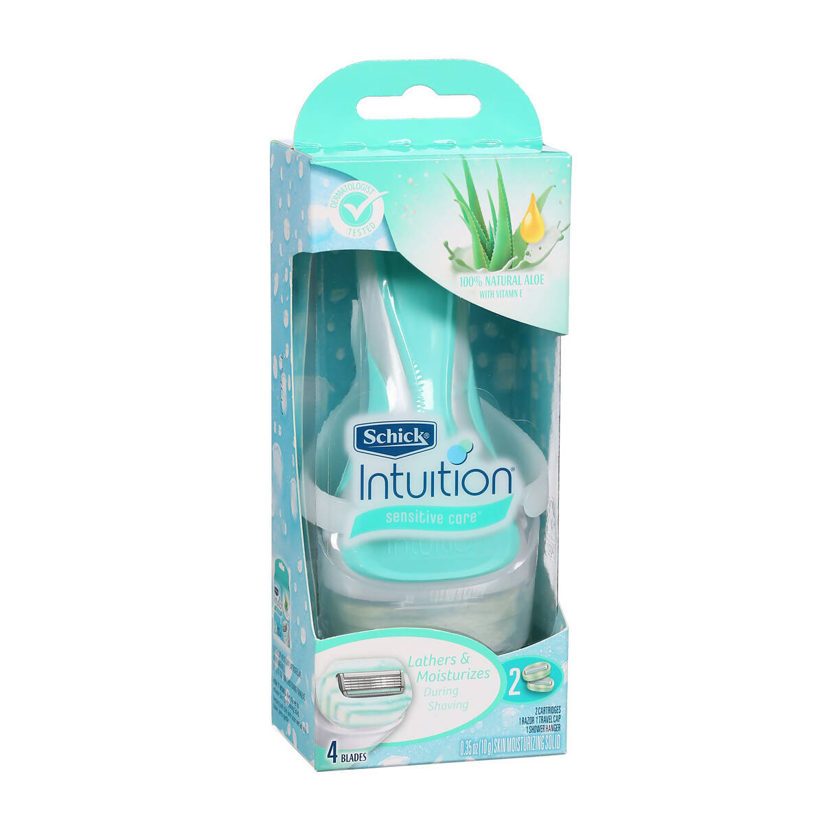 Schick Intuition Sensitive Care Razor with 2 Refill Blades