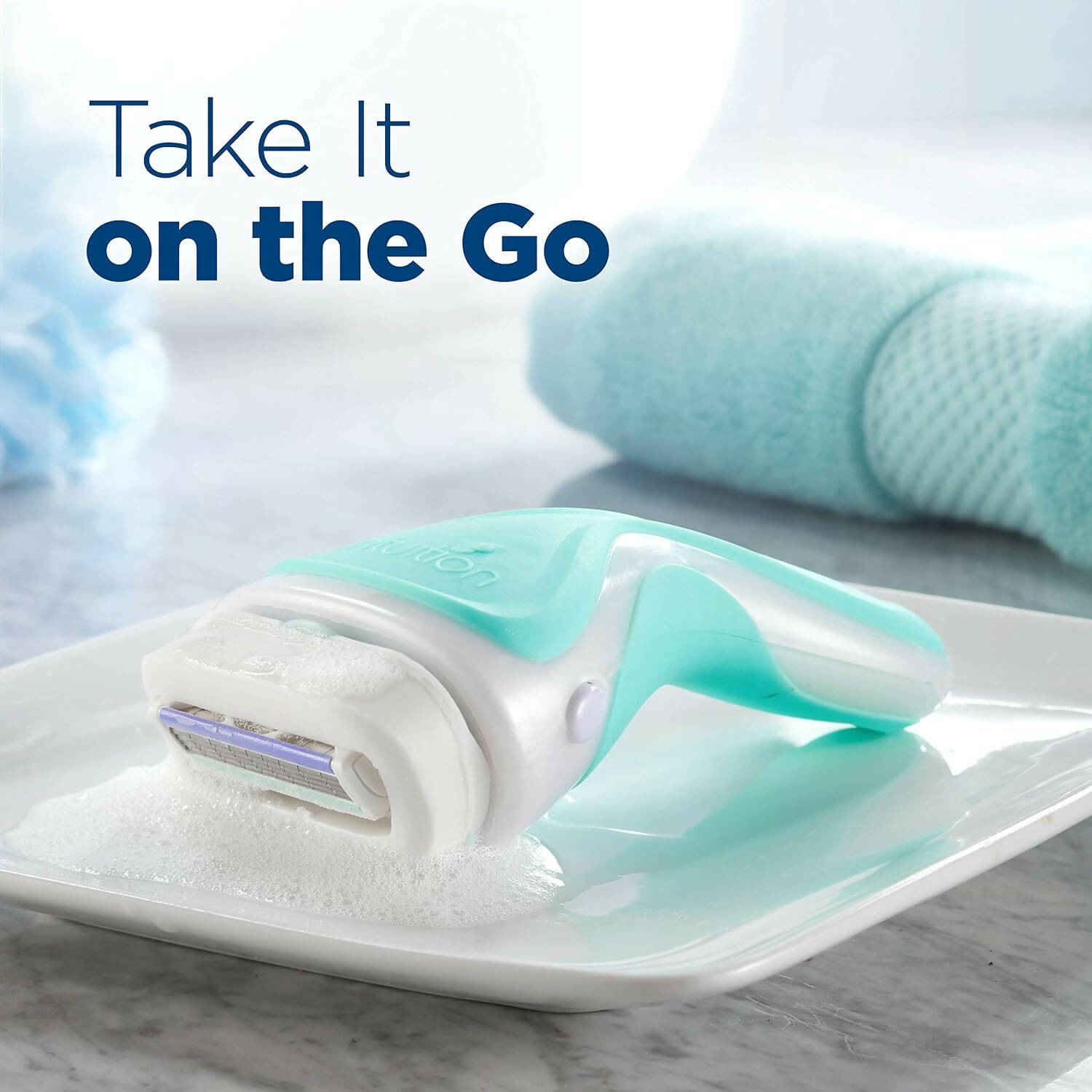 شفرات حلاقة شِك إنتويشن للبشرة الحساسة للنساء مع فيتامين E والألوة - عبوة من 1 (عدد 3)